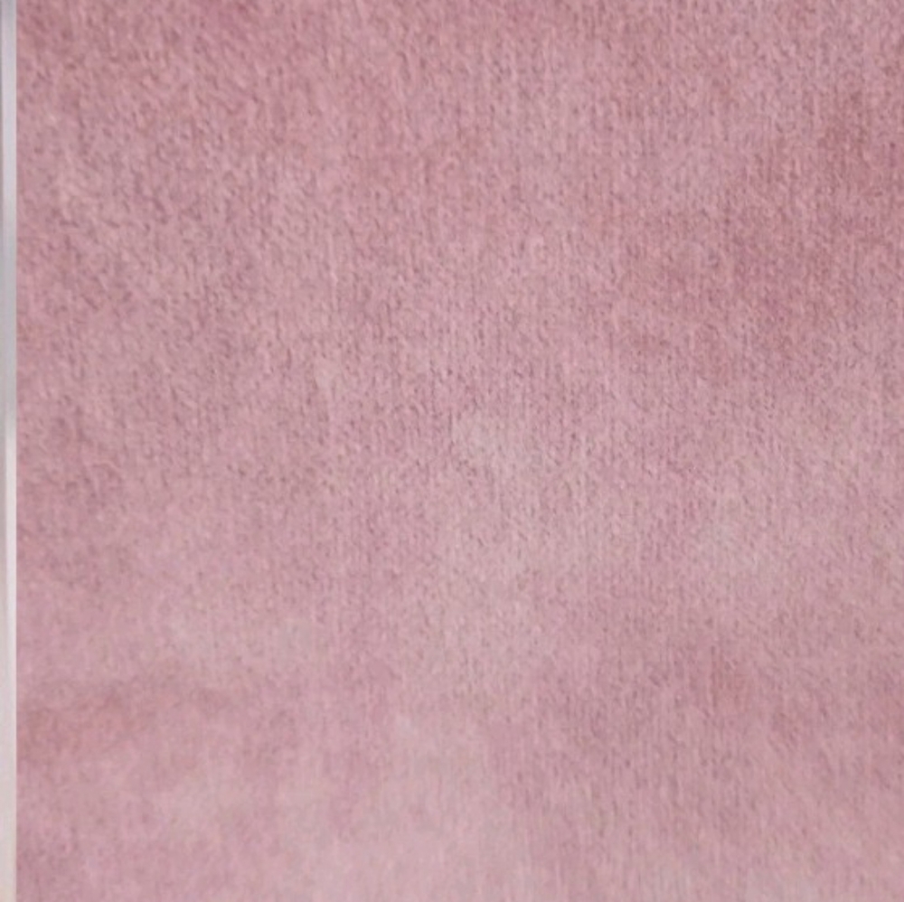 Nicole Miller Mauve/Dusty Pink Queen Size Velvet Bedspread with Satin Drop - Picture 3 of 4